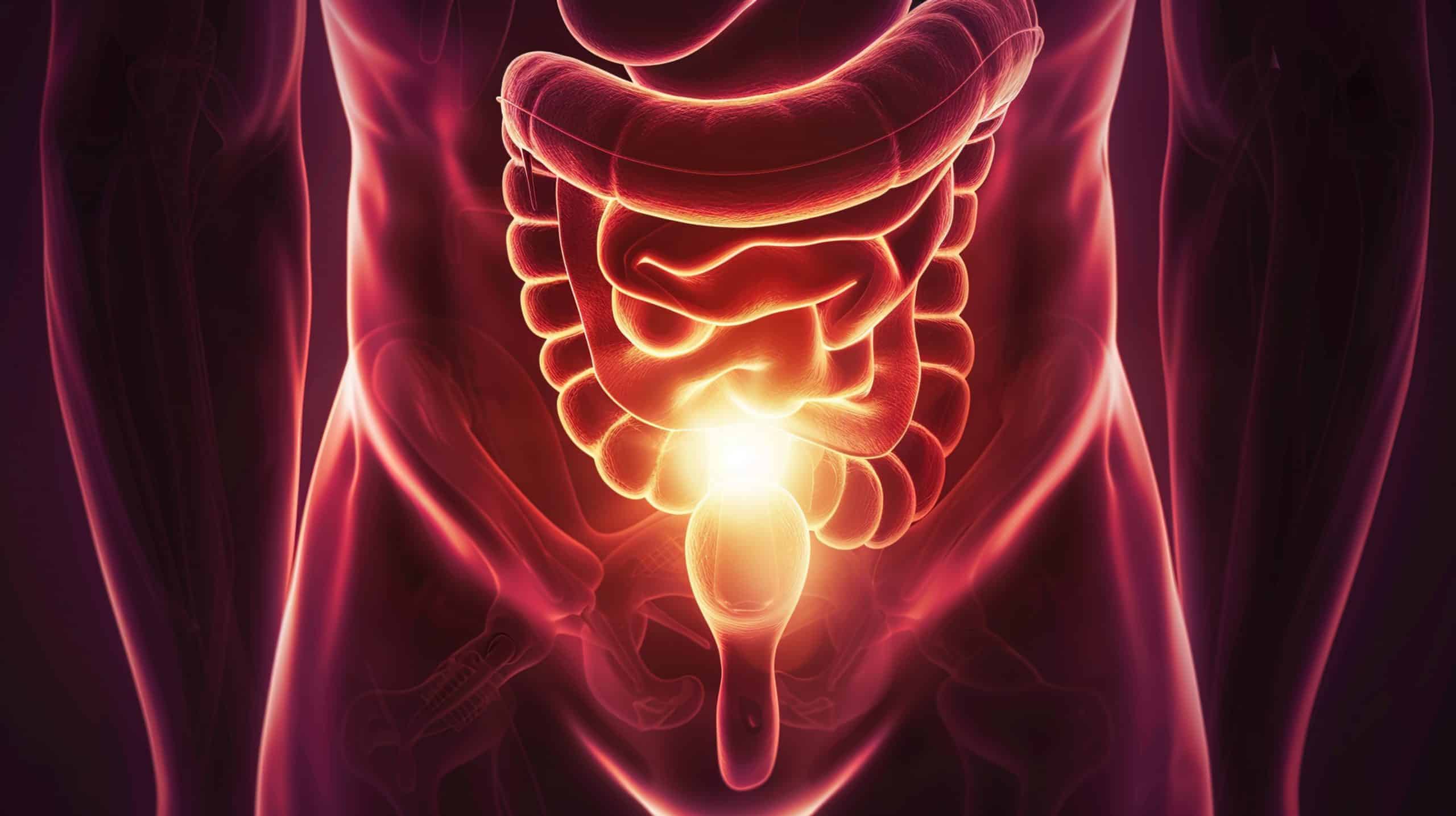 Esquistossomose: Foto gerada com inteligência artificial mostrando órgãos do abdômen